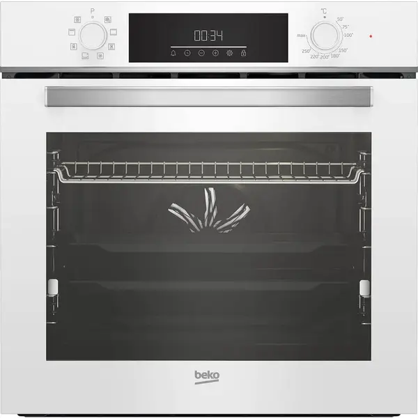 Beko Cuptor incorporabil Beko BBIM14300WMS, Electric, Multifunctional, AEROPerfect, Autocuratare catalitica, SteamShine Cleaning, Grill, 3D Cooking, 72 l, Clasa A, Alb