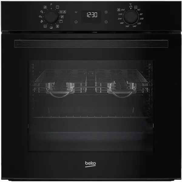 Beko Cuptor incorporabil Beko BBIMZ7300BD, Autocuratare SteamShine, 71 l, Clasa A+, AeroPerfect, Negru