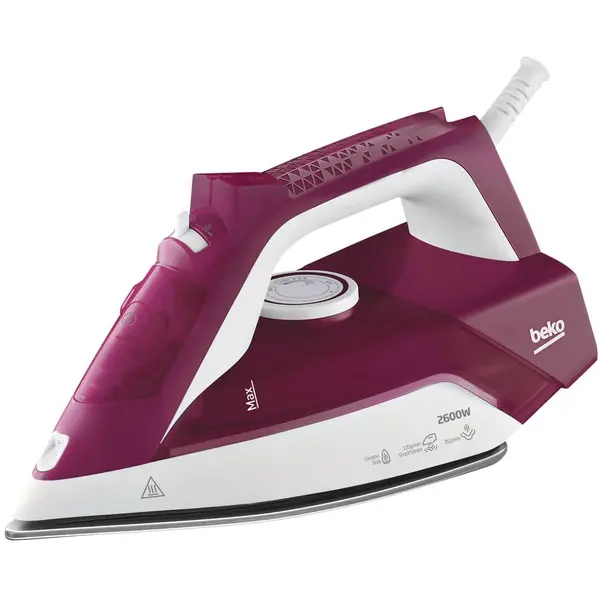Beko Fier de calcat Beko SIM3126R, 2600W, 35g/min, 240ml, talpa ceramica, rosu