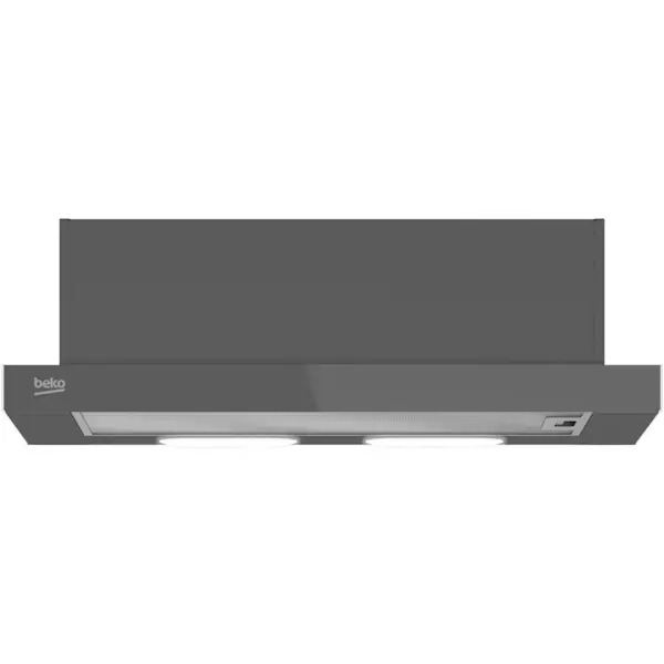 Beko Hota incorporabila telescopica Beko HNT62322ZG, Putere de absorbtie 300 mc/h, Iluminare LED, Zara Grey