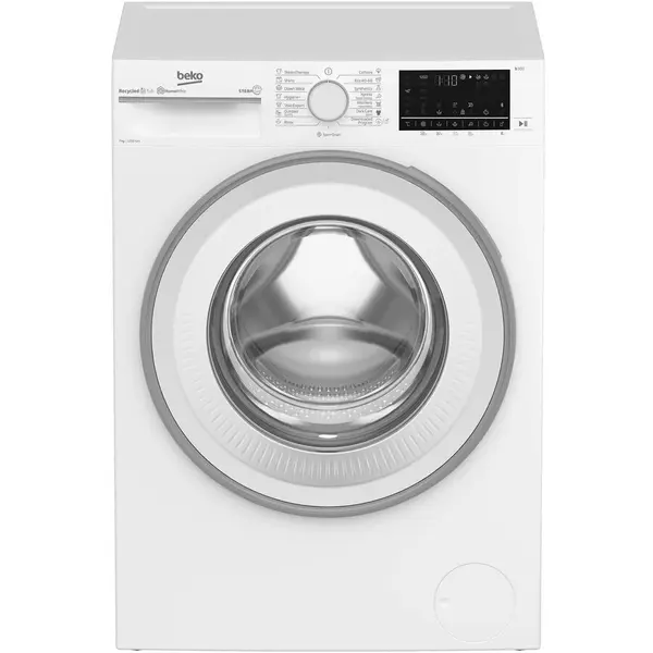 Beko Masina de spalat rufe Beko B3WFU5721W, 7 kg, 1200 rpm, Clasa A, Motor ProSmart Inverter, Recycled Tub, Homewhiz, SteamTherapy, Alb