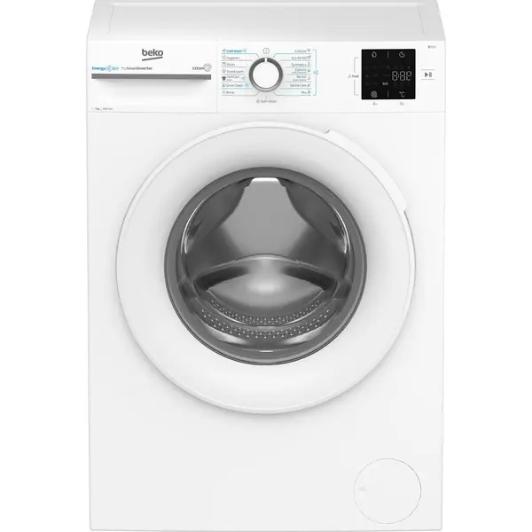 Beko Masina de spalat rufe Beko BM3WFU37013WW, EnergySpin, SteamCure, 7 kg, 1000rpm, Clasa A, Alb