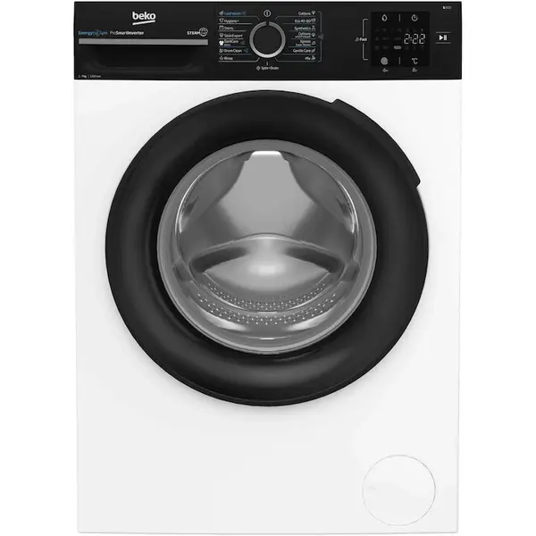 Beko Masina de spalat rufe Beko BM3WFU37213WBPB, 7 kg, 1200 rpm, Clasa A, SteamCure, Recycled Tub, ProSmart Inverter Motor, AddXtra, Alb