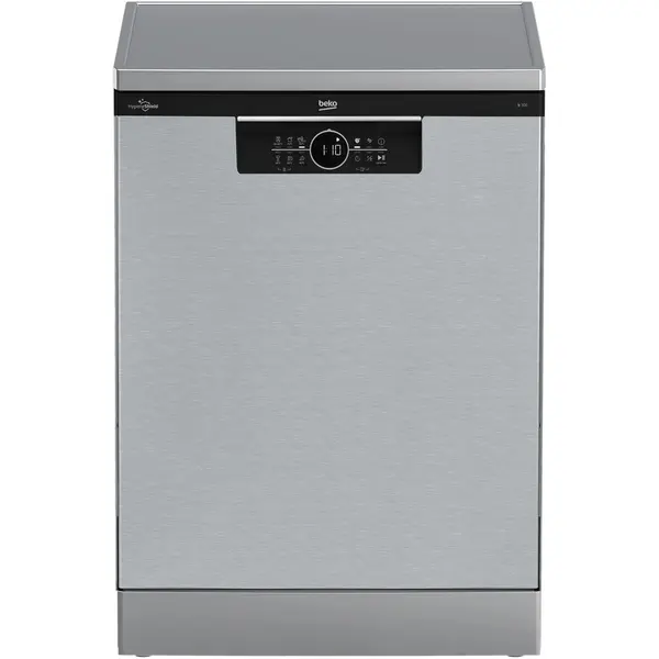 Beko Masina de spalat vase Beko BDFN26530X, 15 seturi, 6 programe, HygieneIntense, SteamGloss, Time Delay, Half Load, Child lock, AutoDoor Opening, Clasa D, 60 cm, Pearl Inox