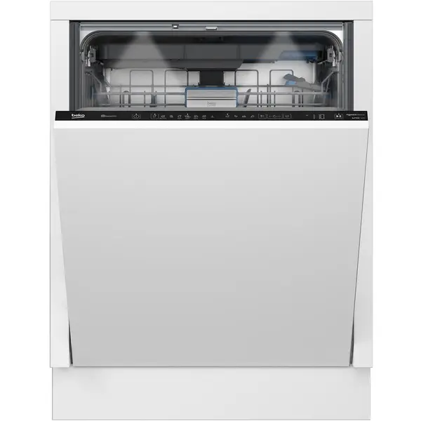 Beko Masina de spalat vase incorporabila Beko BDIN37540WP, 15 seturi, 11 programe, PowerIntense, SteamGloss, TrayWash, SelfDry, Clasa C, 60 cm