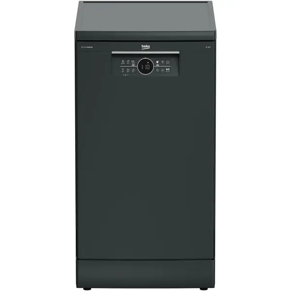 Beko Masina de spalat vase independenta Beko BDFS26123AQ, 11 seturi, 6 programe, 45 cm, Child Lock, Hygiene Intense, Clasa E, Antracit