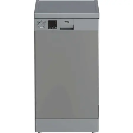 Beko Masina de spalat vase semi-incorporabila Beko DVS05024S, 10 seturi, 5 programe, 45 cm, Argintiu