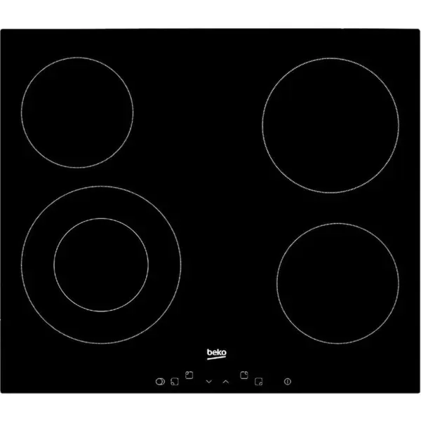 Beko Plita incorporabila Beko HIC 64402, 4 zone de gatit, Power Booster, Timer, 58 cm, Ceramica