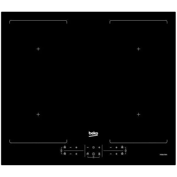 Beko Plita incorporabila Beko HII64201F2HT, inductie, 4 arzatoare, 2 zone IndyFlex, Negru