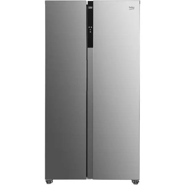 Beko Side by side Beko GNO5324XPN, 532 l, Clasa C, No Frost, Iluminare LED, Door open buzzer, Functie Eco, H 177 cm, Culoare Otel inoxidabil