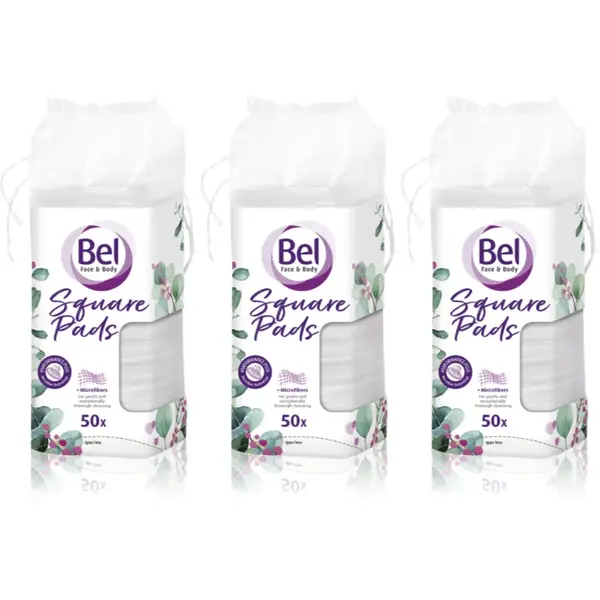 Bel Face & Body Square Pads dischete demachiante ambalaj economic 3x50 buc