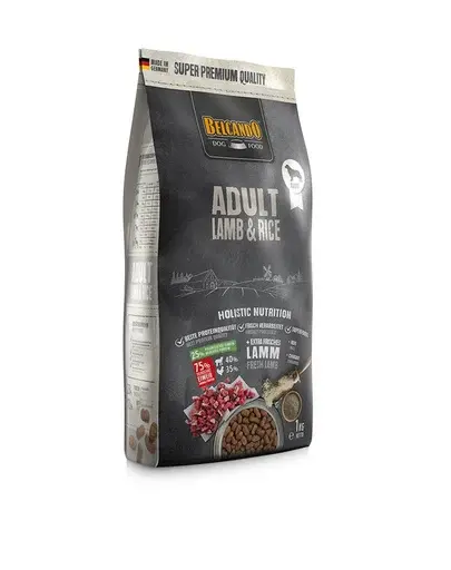 BELCANDO Adult hrana uscata pentru cainii adulti sensibili, cu miel si orez, talie M-XL, 1 kg
