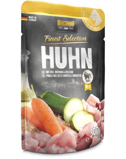 BELCANDO Finest Selection hrana umeda caini adulti, cu pui si orez 300 g