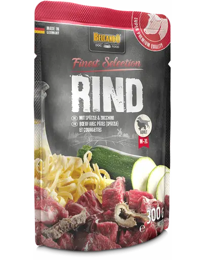 BELCANDO Finest Selection hrana umeda caini adulti, cu vita si taitei 300 g