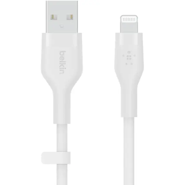 Belkin Belkin BOOST CHARGE Flex Silicone cable USB-A to Lightning - 3M - White