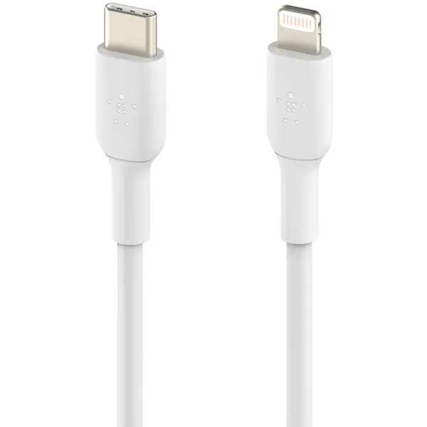 Belkin Belkin BOOST CHARGE USB-C to Lightning Cable, PVC - 1M - White