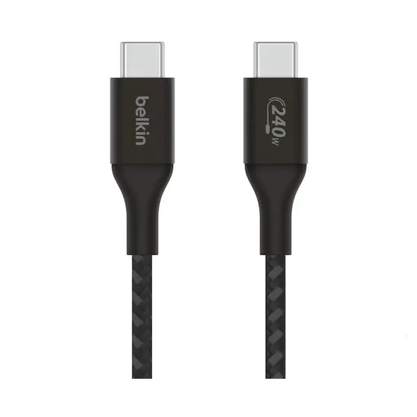 Belkin Cablu USB-C, Belkin, 240W, 1m, Negru