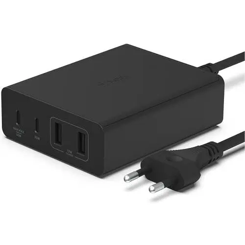 Belkin Incarcator Belkin WCH010VFBK, 2x USB-A 2.0, 2x USB-C, Negru