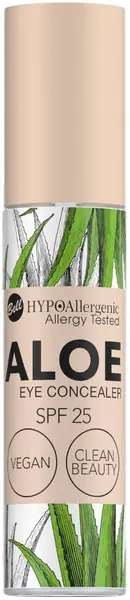Bell HYPOAllergenic Corector lichid pentru ochi cu aloe vera , SPF25, 002 Peach, 4.8 g