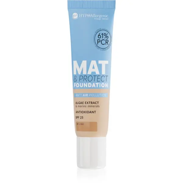 Bell HYPOallergenic Mat & Protect machiaj matifiant de lungă durată SPF 25 culoare 07 Sunny 30 g