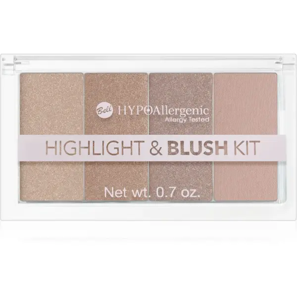 Bell HYPOallergenic paletă cu iluminatoare și farduri de obraz 20 g