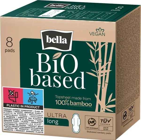 Bella Bio Based Absorbante pentru femei Maxi, 8 buc.