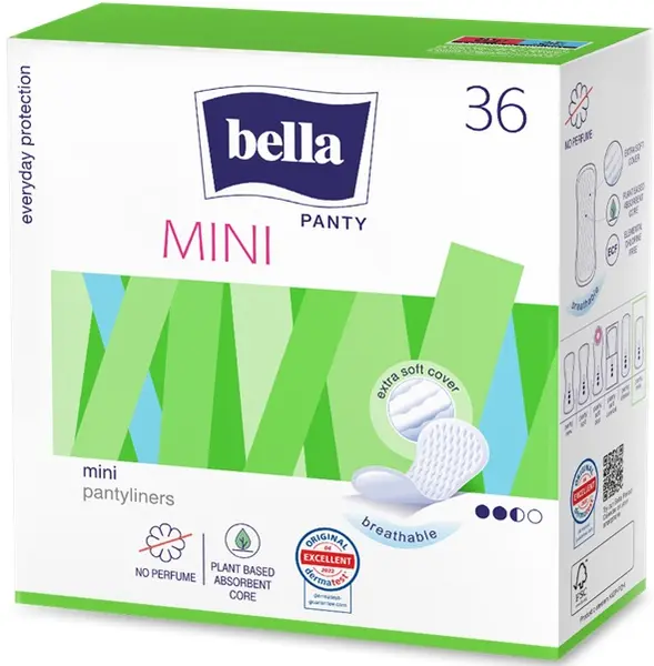 Bella Panty Absorbante zilnice pentru femei , Anatomic, 36 buc.