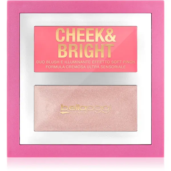 bellaoggi Cheek & Bright blush pentru iluminare culoare Pink Shy 5 g