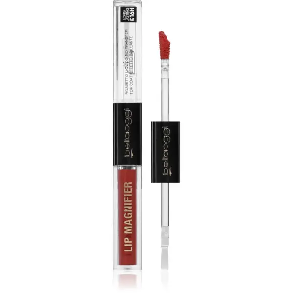 bellaoggi Lip Magnifier ruj rezistent si luciu de buze. 2 in 1 culoare Ruby Red 2.7 ml