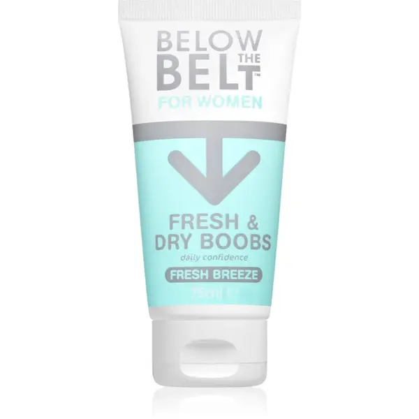 Below the Belt Grooming Fresh and Dry Boobs crema pentru sâni împotriva transpirației și a mirosului neplăcut 75 ml
