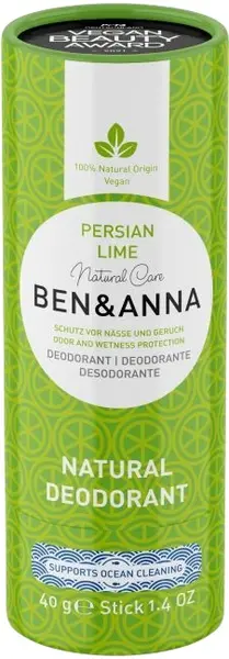 Ben & Anna Cremă deodoranta naturală Persian Lime, 40 g