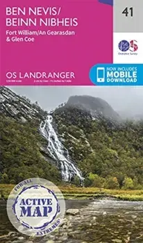 Ben Nevis. Fort William & Glen Coe, Sheet Map/***