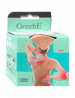 Bendă pentru dureri musculare și articulare – bioactiva, elastica si reutilizabila, A-Patch- Rejuvinova GreenE, Rola 5cm x 500cm