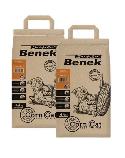 BENEK Super corn cat Asternut pentru litiera 7 l x 2 (14 l)
