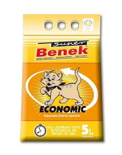 Benek Super Economic nisip pentru litiera 5 L
