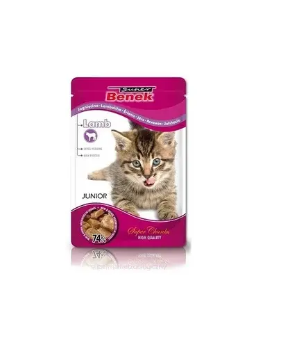 BENEK Super Hrana umeda pentru pisoi, cu miel 100g