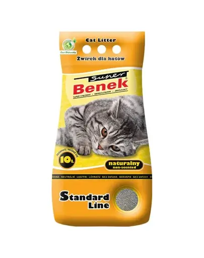 Benek Super Natural Asternut bentonita pentru litiera 10 L, natural