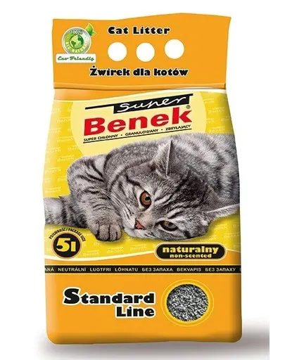 BENEK Super Standard Asternut igenic pentru litiera 5 l x 2 (10 kg)