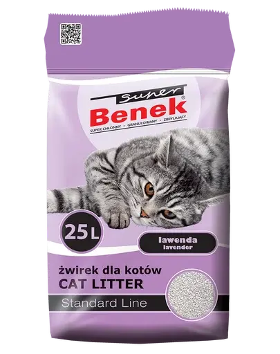 BENEK Super Standard asternut litiera 5 l x 2 (10 l) cu lavanda