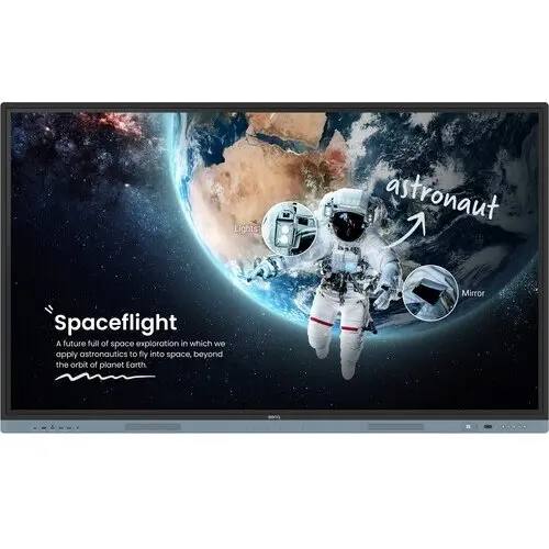 benq Display interactiv Benq Seria RM04 RM6504, 65inch, 3840x2160pixeli, Negru