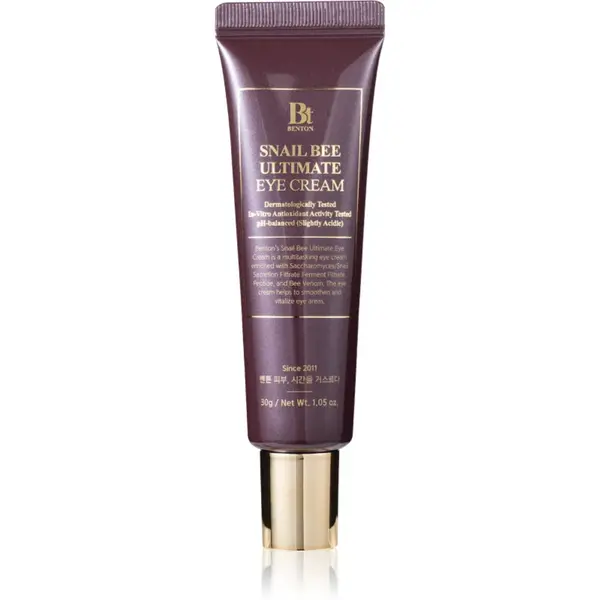 Benton Snail Bee crema de ochi pentru hidratare si matifiere pentru piele sensibila si intoleranta 30 g