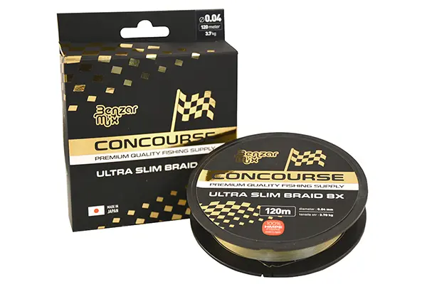 Benzar Concourse Ultra Slim 8X Braid, 120 m, 0,10 mm