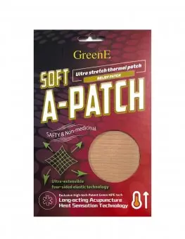 Benzi pentru dureri musculare și articulare – bioactive, elastice si reutilizabile, A-Patch-Rejuvinova GreenE, 2 buc x (5 x 10)cm/buc