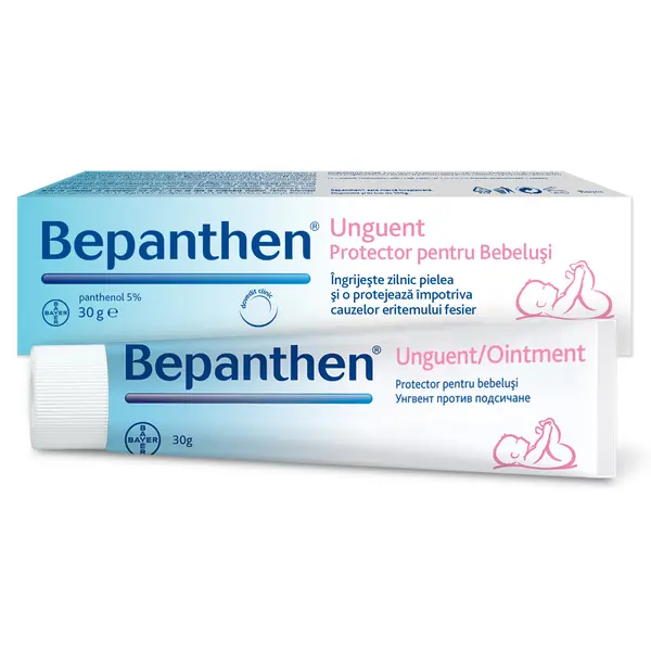 Bepanthen Unguent 30 gr – Ingrijeste si protejeaza pielea impotriva iritatiilor de scutec