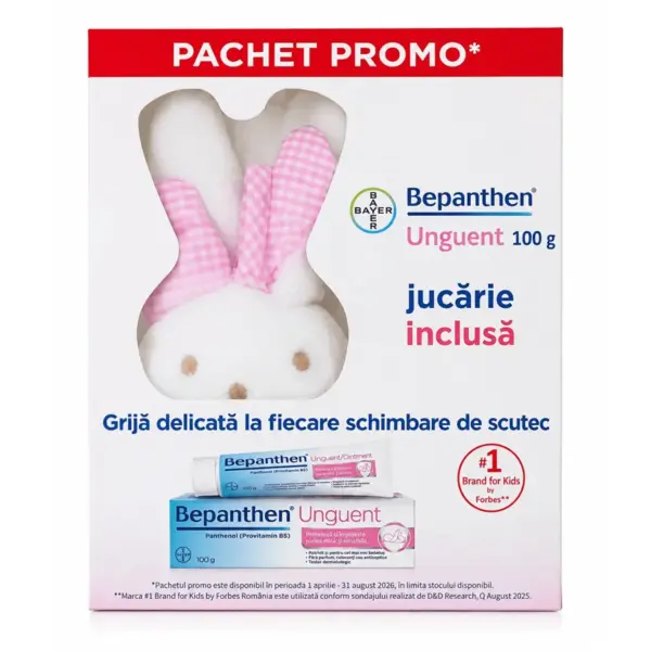 Bepanthen Unguent 5 mg / g 100 g + Jucarie inclusa roz