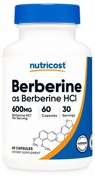 Berberine, 600 mg, 60 capsule , Nutricost