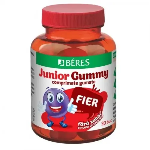 Beres Fier Junior Gummy, 30 comprimate gumate Zephyr Labs