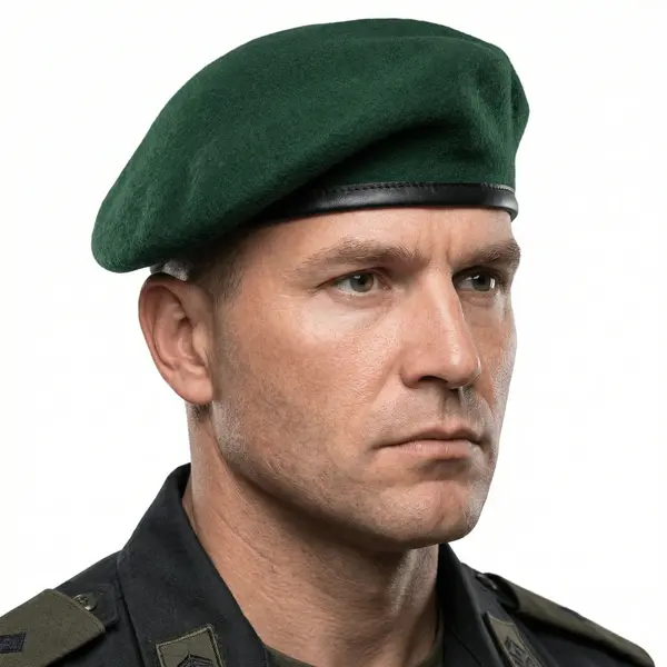 Bereta Militara Pentagon - Lana Australiana 62S - VERDE / 58 cm