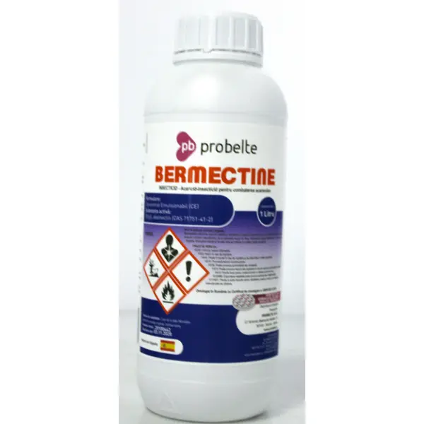 Bermectine 1L insecto-acaricid sistemic Probelte (vita de vie, legume, pomi, plante ornamentale, capsune, pepene, porumb, flori) - Default Title
