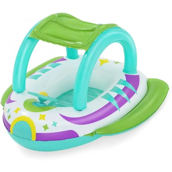 Bestway Barca spatiala Bestway 34149, cu baldachin, 1.07m x 1.12m, Multicolor